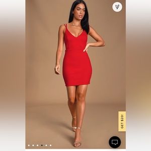 Lulus backless bodycon mini dress
